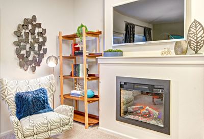 The Arbors at Edgewood Apartments Fireplace and Television